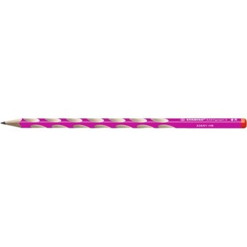 Карандаш STABILO EASYgraph, толстый, треугольный, розовый x3