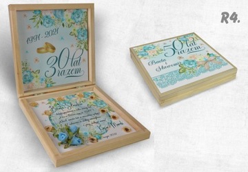 ГОДОВЩИНА СВАДЬБЫ Сувенирная Коробка ПОЖЕЛАНИЯ 25 40 50