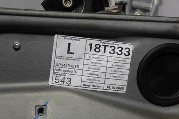 MECHANIZMUS SKEL LEVÝ PŘEDNÍ MERCEDES B CLASA W245