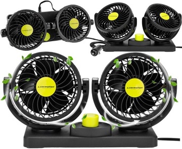 WENTYLATOR SAMOCHODOWY WIATRAK OBROTOWY 24V MOCNY