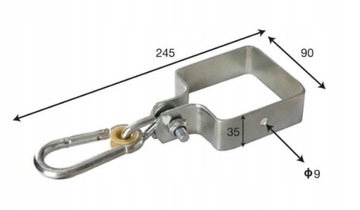 Монтажный комплект для двойного поворота на 90 градусов.