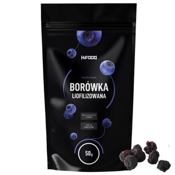 Borówki Amerykańskie 50g Liofilizowana HiFOOD CAŁE