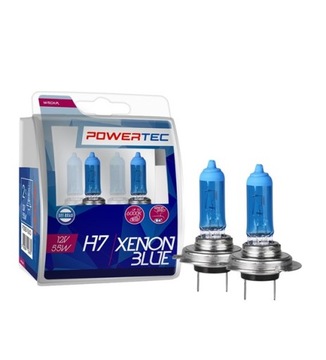 PowerTec Żarówka H7 12V 55W Hyper Blue DUO BOX