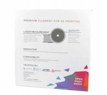 Нить Spectrum PLA 1,75 мм, тёмно-черная, 1 кг