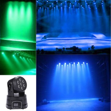 Подвижная фара 105 Вт 9/14 каналов DMX512