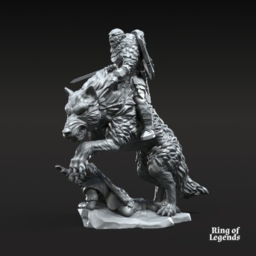 Korvog, Orc Lord Commander ft and mtd - 3dmonkeypl