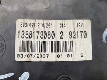 BOXER JUMPER 2.2 HDI 06-14 PŘÍSTROJOVÁ DESKA BUDÍKY 1358173080