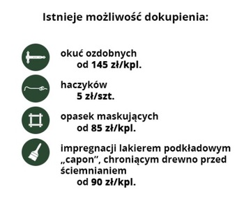 ДЕРЕВЯННЫЕ СТАВНИ - ПЛЕНКА 100см/80см
