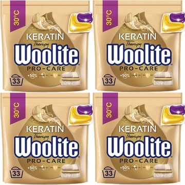 Woolite Pro-Care Kapsułki Koloru Białego 4x33szt