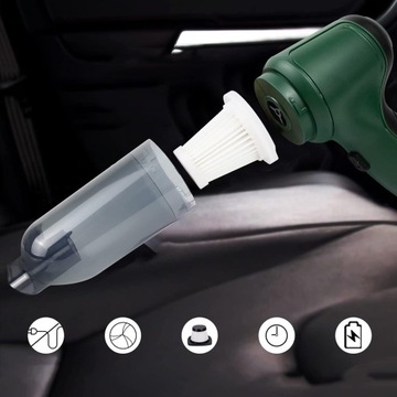 РУЧНОЙ МОЩНЫЙ БЕСПРОВОДНОЙ АВТОМОБИЛЬНЫЙ ПЫЛЕСОС ДЛЯ ДОМА В АВТОМОБИЛЬНОМ ВОЗДУХОДУВКЕ 2в1