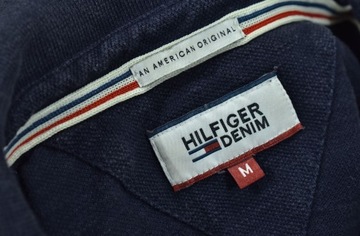 TOMMY HILFIGER Męska Logowana Koszulka Polo / M