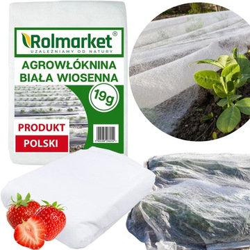 AGROWLOKNINA WŁÓKNINA NA PRZYMROZKI WIOSENNA OCHRONA FOLIA 19g 3,2x10m