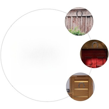 4 SZTUK ŻELAZNA PODKOWA KOŃ CHARMS ŻELAZNA PODKOWA ART DECOR DOSTAWA DOMOWA