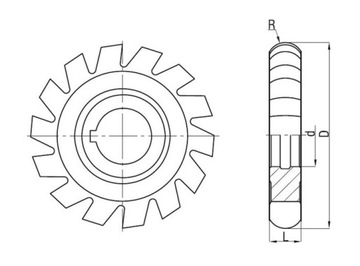 РАДИАЛЬНАЯ ФРЕЗА НФра R2,5x55