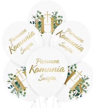 DEKORACJA TOPPER NA TORT ZŁOTY KOMUNIA IHS 1szt