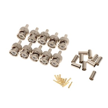 2x лот из 10 соединителей BNC Mâles à Sertir