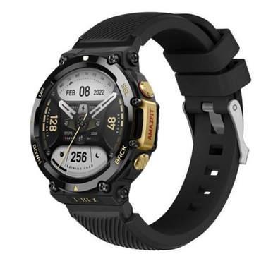 PASEK SILIKONOWY DO AMAZFIT T-REX 2 CZARNY