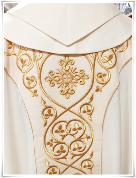 Готическая литургическая риза экрю KOR/169/05