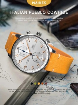 Top pełna skóra licowa pasek zegarka dla SEIKO IWC MIDO zegarek 18-24mm br