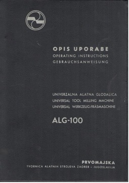 DTR - Frezarka ALG-100