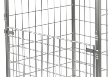 ПРОЧНАЯ ТРАНСПОРТНАЯ ТЕЛЕЖКА 250 кг СЕТОЧНАЯ КОРЗИНА 800x600x1700 ПОЛИРОВКА 2 ПОЛКИ