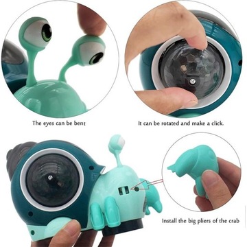 ИНТЕРАКТИВНАЯ ИГРА УЛИТКИ СО ЗВУКОВЫМ СВЕТОДИОДОМ INTERACTIN MUSICAL RED