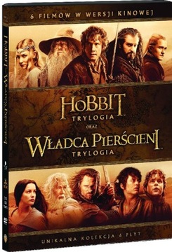 Hobbit Trylogia + Władca Pierścieni Trylogia [6 DVD]