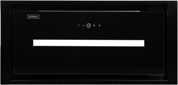 Okap meblowy Kernau KBH 1360 B Timer LED 58cm