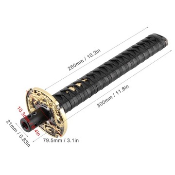 HLAVICE PÁKY ŘAZENÍ SAMURAI 26CM ČERNÁ VNĚJŠÍ I VNITŘNÍ