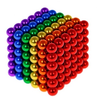 РАЗНОЦВЕТНЫЕ БЛОКИ МАГНИТНЫЕ ШАРИКИ NEOCUBE 216e 5мм