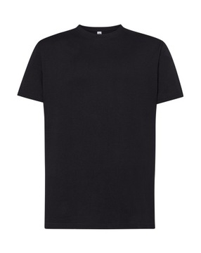 T-shirt KOSZULKA MĘSKA BEZ NADRUKU bawełniana gładka 190g CZARNA 3XL