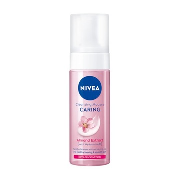 NIVEA CARING Pianka do mycia oczyszczania twarzy pielęgnująca 150ml