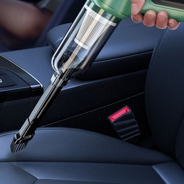 АККУМУЛЯТОРНЫЙ АВТОМОБИЛЬНЫЙ РУЧНОЙ ПЫЛЕСОС + 4 НАСАДКИ 2 ЩЕТОЧНЫЕ НАСАДКИ