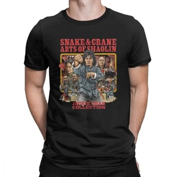 Men Snake and Crane Arts of Shaolin Jackie Chans T-Shirt Koszulka