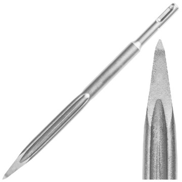 GRAPHITE DŁUTO szpicak rowkowy SDS+ 14 X 250 mm
