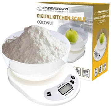 ЭЛЕКТРОННЫЕ КУХОННЫЕ ВЕСЫ С НАБОРОМ ЧАШ, ЖК-ДИСПЛЕЙ, ДОМАШНЯЯ ТОЧНОСТЬ