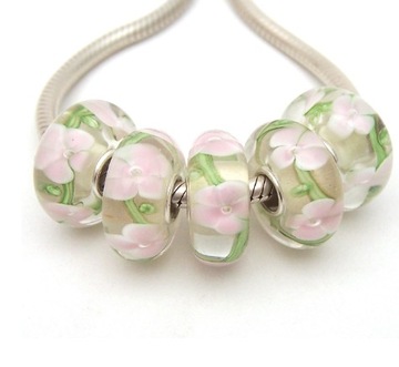 CHARMS ZAWIESZKA KORALIK SZKŁO MURANO BEADS