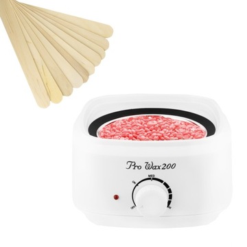 Zestaw Pro-Wax 200 do Depilacji Podgrzewacz Woskiem Twardy Różany 100 g