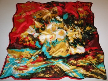 Apaszka Chusta Jedwabna 100% JEDWAB NATURALNY SILK Vincent Van Gogh