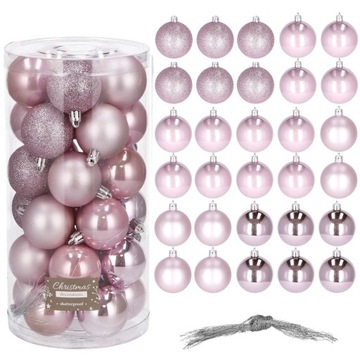 РОЖДЕСТВЕНСКИЕ ШАРЫ ДЛЯ ЕЛКИ НАБОР 30 шт, небьющиеся ПРЕМИУМ