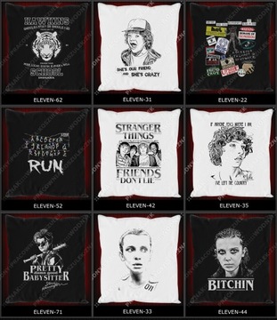 Poduszka stranger things steve mike mikołaj gwiazdka dzień dziecka WZORY