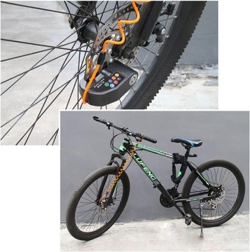 2SZT BLOKADA TARCZY HAMULCOWEJ Z ALARMEM WODOODPORNA DO MOTOCYKL i ROWER