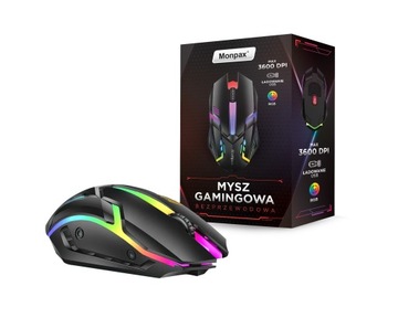 ИГРОВАЯ МЫШЬ БЕСПРОВОДНАЯ ИГРОВАЯ МЫШЬ С LED-подсветкой RGB