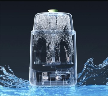 MOMCOZY BS003-GW10NB-A Мойка и стерилизатор для бутылочек KleanPal Pro White