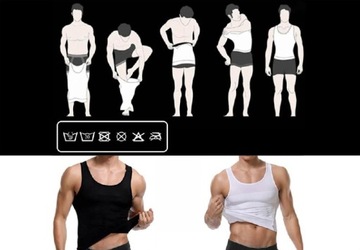 KOSZULKA MĘSKA WYSZCZUPLAJĄCA PODKOSZULKA SLIM FIT PODKOSZULEK MĘSKI XL