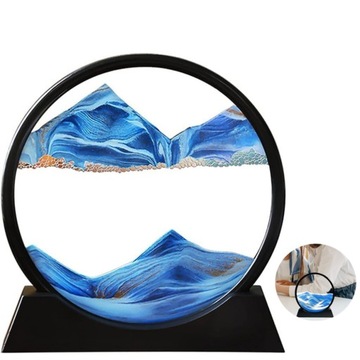 3D DYNAMICZNY RUCHOMY PIASEK OBRAZ SZTUKI OZDOBY 19*18CM