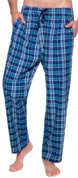 ХЛОПКОВЫЕ ДЛИННЫЕ БРЮКИ ДЛЯ СНА ТКАНЬ XL