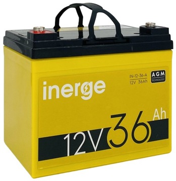 AKUMULATOR VRLA AGM 12V 36Ah WAGA 10.10kg PREMIUM KLASA (wymiar 33Ah) UPS