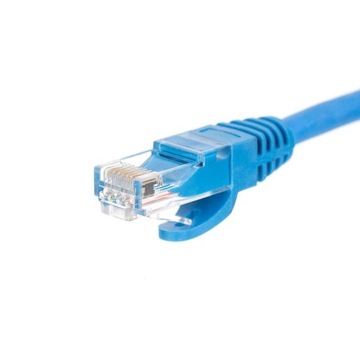 Патч-корд RJ45, кат. 6 UTP, 0,25 м, Netrack, синий.