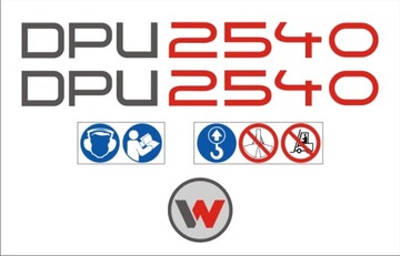 NAKLEJKI do zagęszczarka WACKER NEUSON DPU 2540
